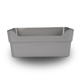 Discountershop Ruime Grijze Opbergbox - Kunststof, Stapelbaar - Rechthoek - 23.5x14x34 cm - Zonder Deksel Discountershop Ruime Grijze Opbergbox - Kunststof, Stapelbaar - Rechthoek - 23.5x14x34 cm - Zonder Deksel