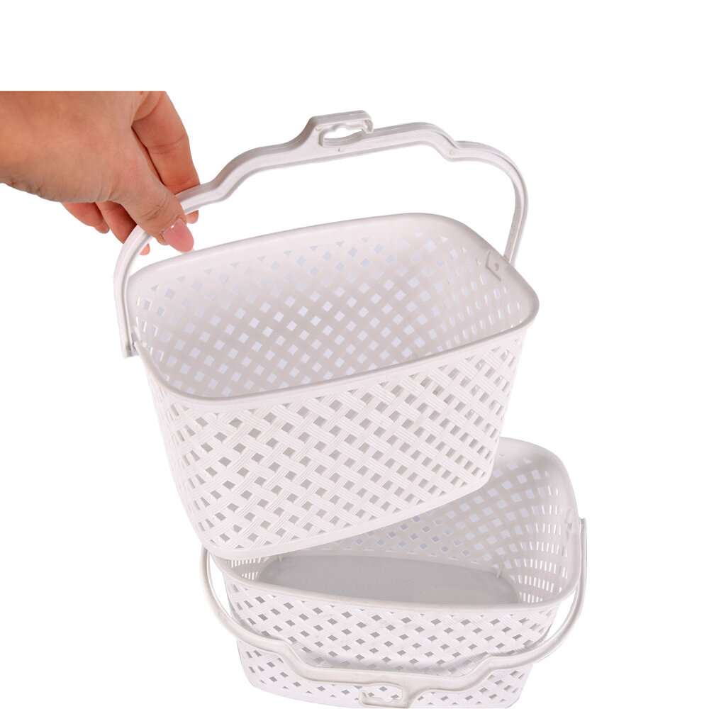 Discountershop Large Clothespins Made from 100% Recycled Plastic - White - 5 Liters - Dimensions 15x13x21.5 cm Discountershop Large Clothespins Made from 100% Recycled Plastic - White - 5 Liters - Dimensions 15x13x21.5 cm