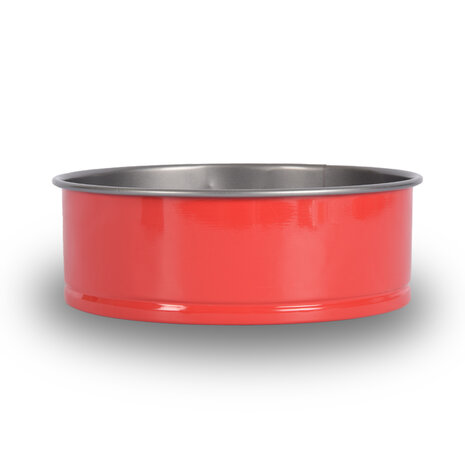 Merkloos Durable Red and Silver Bakvorm - Perfect for Baking and Roasting - 6.50 x 18.50 cm