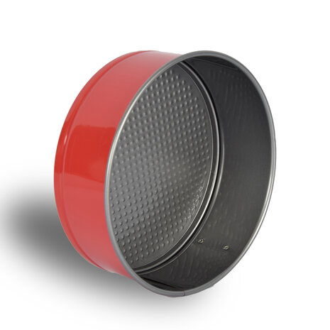 Merkloos Durable Red and Silver Bakvorm - Perfect for Baking and Roasting - 6.50 x 18.50 cm