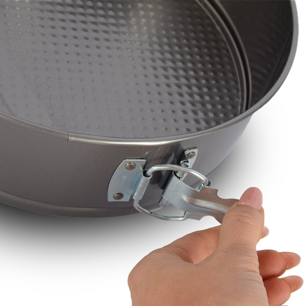 Merkloos Springform | Baking mold | Silver & Gray | Cake mold | 25cm*8cm*7.5cm | Cake decoration | Round and Metal