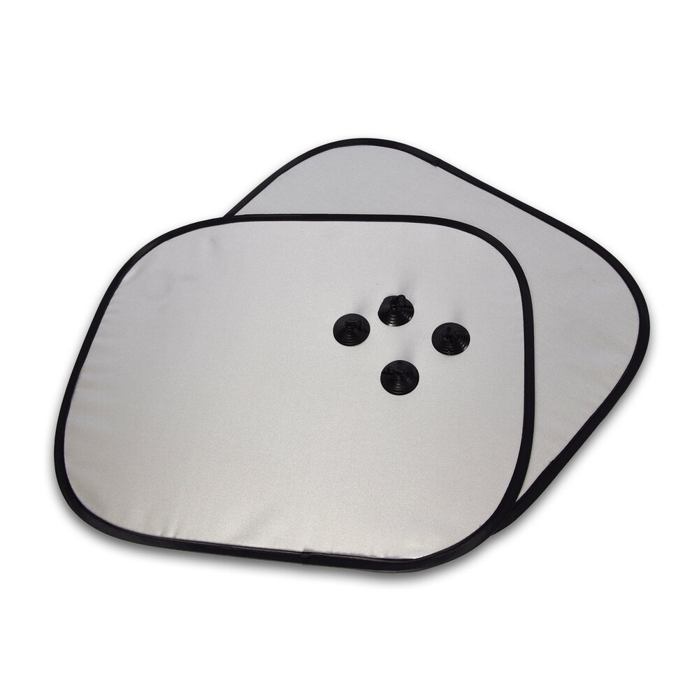 Discountershop Zonneschermen | 44cm x 36cm | Zijruiten | Zwart/Grijs Stof | Zonwering op maat | UV Protectie | Autoaccessoires Discountershop Zonneschermen | 44cm x 36cm | Zijruiten | Zwart/Grijs Stof | Zonwering op maat | UV Protectie | Autoaccessoires