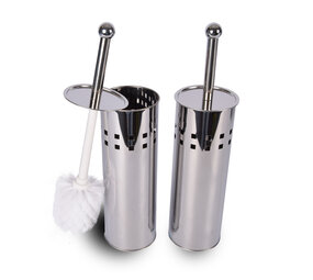 Discountershop Toiletborstel | Met Houder | 9.5x9.5x38cm | 2 Stuks | WC borstel | Badkameraccessoires | Toiletborstelset Discountershop Toiletborstel | Met Houder | 9.5x9.5x38cm | 2 Stuks | WC borstel | Badkameraccessoires | Toiletborstelset