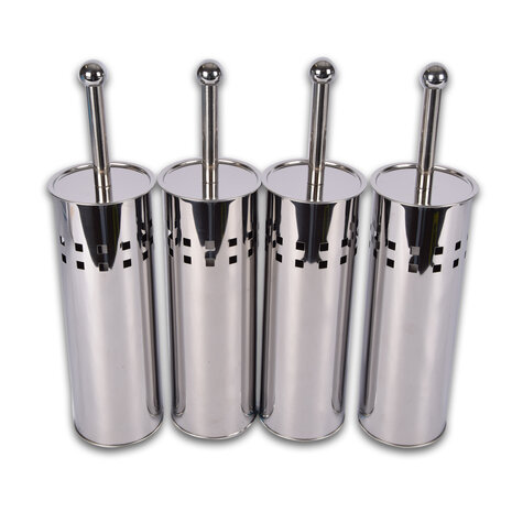Discountershop Toiletborstel | Set van 4 | WC borstel | 9.5x9.5x38cm | Vrijstaande Houder | Badkameraccessoires | Schoonmaakartikelen Discountershop Toiletborstel | Set van 4 | WC borstel | 9.5x9.5x38cm | Vrijstaande Houder | Badkameraccessoires | Schoonmaakartikelen