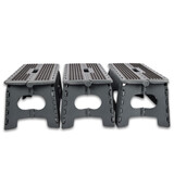 Discountershop Kitchen Stool | Set of 3 | Gray | Foldable | Kitchen Chair | 22cm*38cm | Stool | Space-Saving Discountershop Kitchen Stool | Set of 3 | Gray | Foldable | Kitchen Chair | 22cm*38cm | Stool | Space-Saving