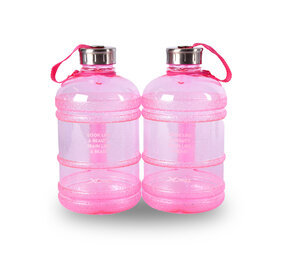 Discountershop Drinkfles | Waterfles | Met Handvat en Clipsluiting | 12cm*24.5 cm*24.5 cm | Chique Roze | BPA-Vrij Discountershop Drinkfles | Waterfles | Met Handvat en Clipsluiting | 12cm*24.5 cm*24.5 cm | Chique Roze | BPA-Vrij