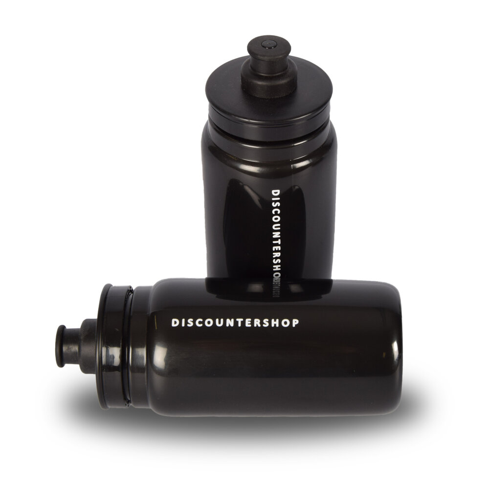 Discountershop Waterfles | Set van 2 | Drinkfles | 6.5 cm*19 cm | Zwart | 550ml | Bidons | BPA-vrij Discountershop Waterfles | Set van 2 | Drinkfles | 6.5 cm*19 cm | Zwart | 550ml | Bidons | BPA-vrij