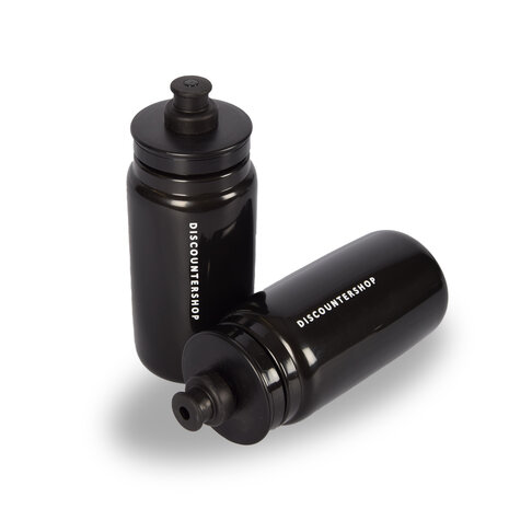 Discountershop Water Bottle | Set of 2 | Drinking Bottle | 6.5 cm * 19 cm | Black | 550ml | Sports Bottles | BPA-free