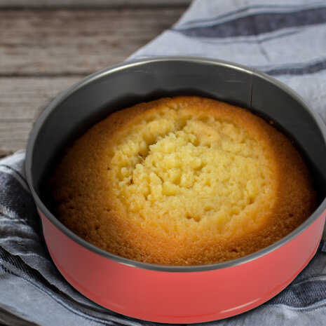 Merkloos Durable Red and Silver Bakvorm - Perfect for Baking and Roasting - 6.50 x 18.50 cm