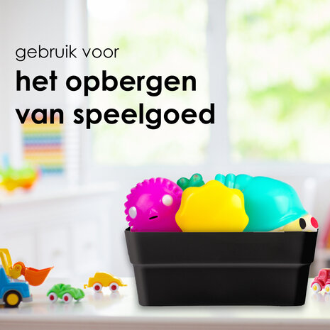 Discountershop Opbergboxen van Gerecycled Plastic - 23.5x14x34cm, Perfect Stapelbaar Discountershop Opbergboxen van Gerecycled Plastic - 23.5x14x34cm, Perfect Stapelbaar