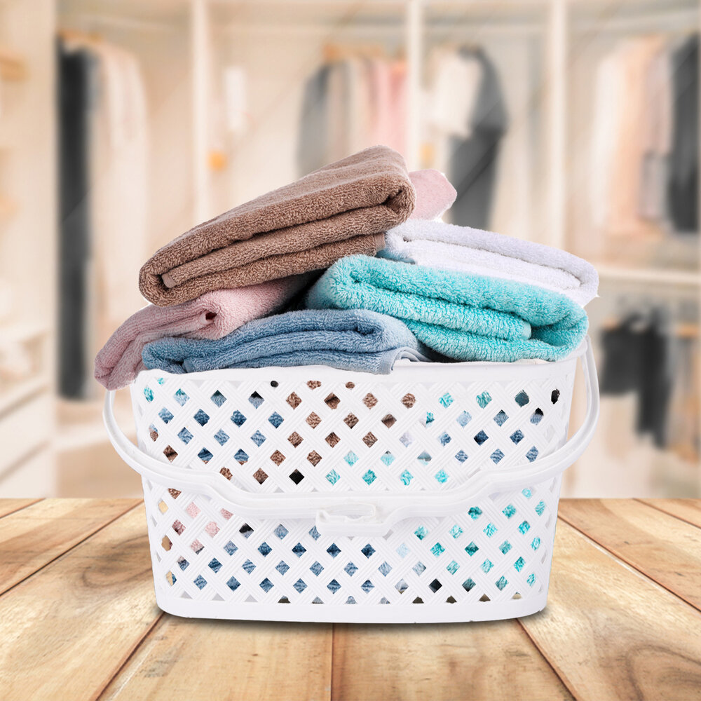 Discountershop Large Clothespins Made from 100% Recycled Plastic - White - 5 Liters - Dimensions 15x13x21.5 cm Discountershop Large Clothespins Made from 100% Recycled Plastic - White - 5 Liters - Dimensions 15x13x21.5 cm