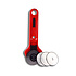 Rolmes | Rotary Knife |  Snijmes | Rolmes | Messenrol | Roterende Snijder Set | 71 gram | Rood |  Rolmes met Messen | RVS Messen – 3 stuks | 45cm*18cm*1.8cm