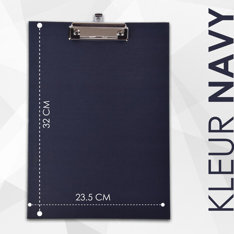Merkloos Waterproof Clipboard in Navy for Students and Children - 23.5cmx32cm - Useful for Children Merkloos Waterproof Clipboard in Navy for Students and Children - 23.5cmx32cm - Useful for Children