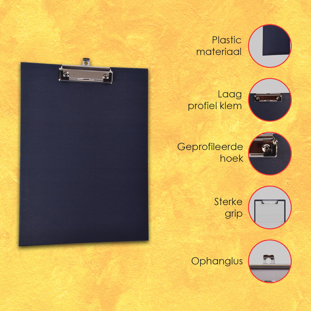 Merkloos Waterproof Clipboard in Navy for Students and Children - 23.5cmx32cm - Useful for Children Merkloos Waterproof Clipboard in Navy for Students and Children - 23.5cmx32cm - Useful for Children