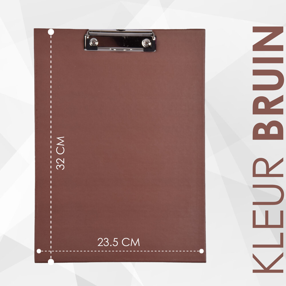 Discountershop Brown Clipboard - A4 Size - Waterproof - Suitable for Children, Office and Students - 32cmx23.50cm Discountershop Brown Clipboard - A4 Size - Waterproof - Suitable for Children, Office and Students - 32cmx23.50cm