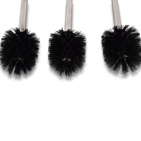 Discountershop WC borstel | Zwart/Zilver | Toiletborstelset | Badkameraccessoires | Luxe 3-delige| RVS/plastic | WC-reiniger | 8.00 X 8.00 X 54.00 CM Discountershop WC borstel | Zwart/Zilver | Toiletborstelset | Badkameraccessoires | Luxe 3-delige| RVS/plastic | WC-reiniger | 8.00 X 8.00 X 54.00 CM