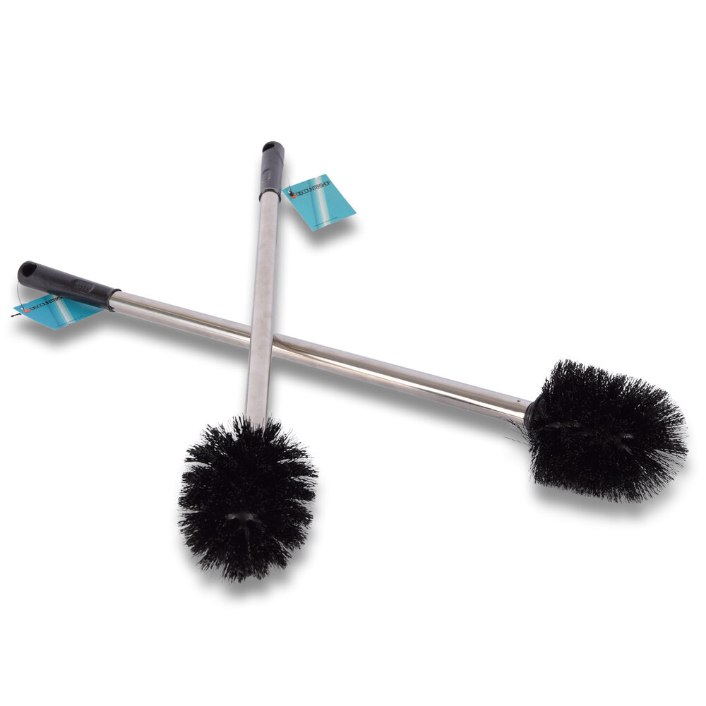 Discountershop Stylish toilet brush | Toilet brush | Black | Cleaning supplies | Set of 2 | Bathroom accessories | 8.00 x 8.00 x 54.00 cm Discountershop Stylish toilet brush | Toilet brush | Black | Cleaning supplies | Set of 2 | Bathroom accessories | 8.00 x 8.00 x 54.00 cm