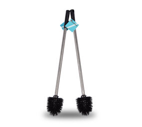 Discountershop Stijlvolle WC borstel | Toiletborstel | Zwart |  Schoonmaakartikelen | Set van 2 | Badkameraccessoires | 8,00 x 8,00 x 54,00 cm Discountershop Stijlvolle WC borstel | Toiletborstel | Zwart |  Schoonmaakartikelen | Set van 2 | Badkameraccessoires | 8,00 x 8,00 x 54,00 cm