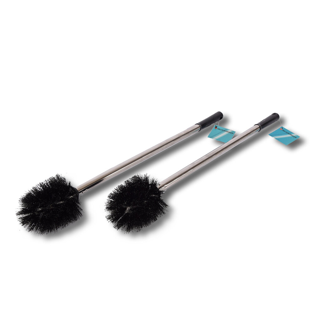 Discountershop Stijlvolle WC borstel | Toiletborstel | Zwart |  Schoonmaakartikelen | Set van 2 | Badkameraccessoires | 8,00 x 8,00 x 54,00 cm Discountershop Stijlvolle WC borstel | Toiletborstel | Zwart |  Schoonmaakartikelen | Set van 2 | Badkameraccessoires | 8,00 x 8,00 x 54,00 cm