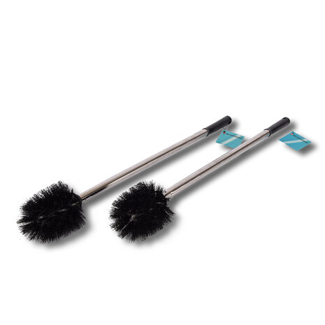 Discountershop Stijlvolle WC borstel | Toiletborstel | Zwart |  Schoonmaakartikelen | Set van 2 | Badkameraccessoires | 8,00 x 8,00 x 54,00 cm Discountershop Stijlvolle WC borstel | Toiletborstel | Zwart |  Schoonmaakartikelen | Set van 2 | Badkameraccessoires | 8,00 x 8,00 x 54,00 cm