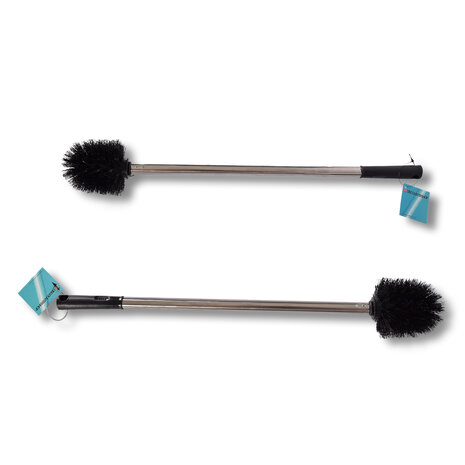 Discountershop Stylish toilet brush | Toilet brush | Black | Cleaning supplies | Set of 2 | Bathroom accessories | 8.00 x 8.00 x 54.00 cm Discountershop Stylish toilet brush | Toilet brush | Black | Cleaning supplies | Set of 2 | Bathroom accessories | 8.00 x 8.00 x 54.00 cm