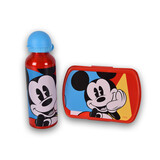 Disney Broodtrommel | broodtrommel kind | 3 Vakjes | Met bidon | 500 ml | Drinkfles | kunstof/aluminium | BPA Vrij | Brooddoos | 10cm*20cm*8cm