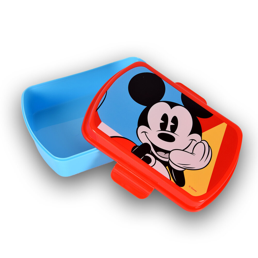 Disney Bread bin | lunch box child | 3 Boxes | With water bottle | 500ml | Drinking bottle | plastic/aluminum | BPA Free | Bread box | 10cm*20cm*8cm
