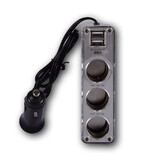 Discountershop Autolader | Auto Oplader | 5-in-1 | Zwart | USB Splitter | 3.1A | Dubbele USB Poort | 3 12V Verdeelpunten | 50cm Kabel | Autoaccessoires | 4.5cm*11.5cm*4cm Discountershop Autolader | Auto Oplader | 5-in-1 | Zwart | USB Splitter | 3.1A | Dubbele USB Poort | 3 12V Verdeelpunten | 50cm Kabel | Autoaccessoires | 4.5cm*11.5cm*4cm