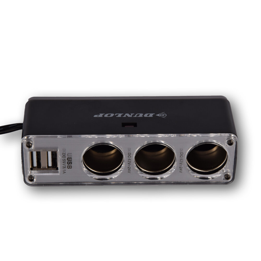 Discountershop Autolader | Auto Oplader | 5-in-1 | Zwart | USB Splitter | 3.1A | Dubbele USB Poort | 3 12V Verdeelpunten | 50cm Kabel | Autoaccessoires | 4.5cm*11.5cm*4cm Discountershop Autolader | Auto Oplader | 5-in-1 | Zwart | USB Splitter | 3.1A | Dubbele USB Poort | 3 12V Verdeelpunten | 50cm Kabel | Autoaccessoires | 4.5cm*11.5cm*4cm