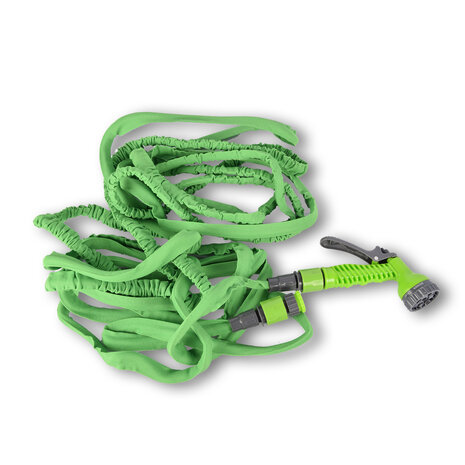 Merkloos Tuinslang | waterslang | Groen | Flexibel | 10-20m | Tuinsproeiers | met 7-functies | Sproeikop | Spuitpistool breedte:5cm | Slang breedte:2.5cm Merkloos Tuinslang | waterslang | Groen | Flexibel | 10-20m | Tuinsproeiers | met 7-functies | Sproeikop | Spuitpistool breedte:5cm | Slang breedte:2.5cm