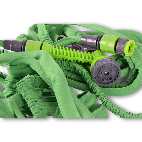 Merkloos Tuinslang | waterslang | Groen | Flexibel | 10-20m | Tuinsproeiers | met 7-functies | Sproeikop | Spuitpistool breedte:5cm | Slang breedte:2.5cm Merkloos Tuinslang | waterslang | Groen | Flexibel | 10-20m | Tuinsproeiers | met 7-functies | Sproeikop | Spuitpistool breedte:5cm | Slang breedte:2.5cm