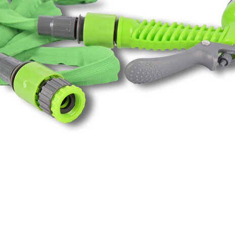 Merkloos Tuinslang | waterslang | Groen | Flexibel | 10-20m | Tuinsproeiers | met 7-functies | Sproeikop | Spuitpistool breedte:5cm | Slang breedte:2.5cm Merkloos Tuinslang | waterslang | Groen | Flexibel | 10-20m | Tuinsproeiers | met 7-functies | Sproeikop | Spuitpistool breedte:5cm | Slang breedte:2.5cm