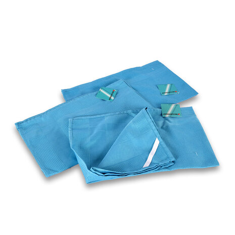 Discountershop Poetsdoek | Microvezeldoek | blauw  | Schoonmaakdoekjes | 100% streepvrij | polyester | 42cm*68cm Discountershop Poetsdoek | Microvezeldoek | blauw  | Schoonmaakdoekjes | 100% streepvrij | polyester | 42cm*68cm