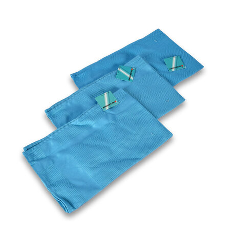 Discountershop Poetsdoek | Microvezeldoek | blauw  | Schoonmaakdoekjes | 100% streepvrij | polyester | 42cm*68cm Discountershop Poetsdoek | Microvezeldoek | blauw  | Schoonmaakdoekjes | 100% streepvrij | polyester | 42cm*68cm