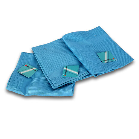 Discountershop Poetsdoek | Microvezeldoek | blauw  | Schoonmaakdoekjes | 100% streepvrij | polyester | 42cm*68cm Discountershop Poetsdoek | Microvezeldoek | blauw  | Schoonmaakdoekjes | 100% streepvrij | polyester | 42cm*68cm
