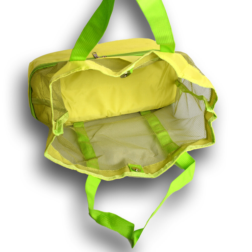 Discountershop Picknick tas | Picknick rugzak | groen | met ritssluiting  | Strandtas | picknickmand |20 liter | Picknickset  | isolatietas | 30 Liter | met handvetten 50cm