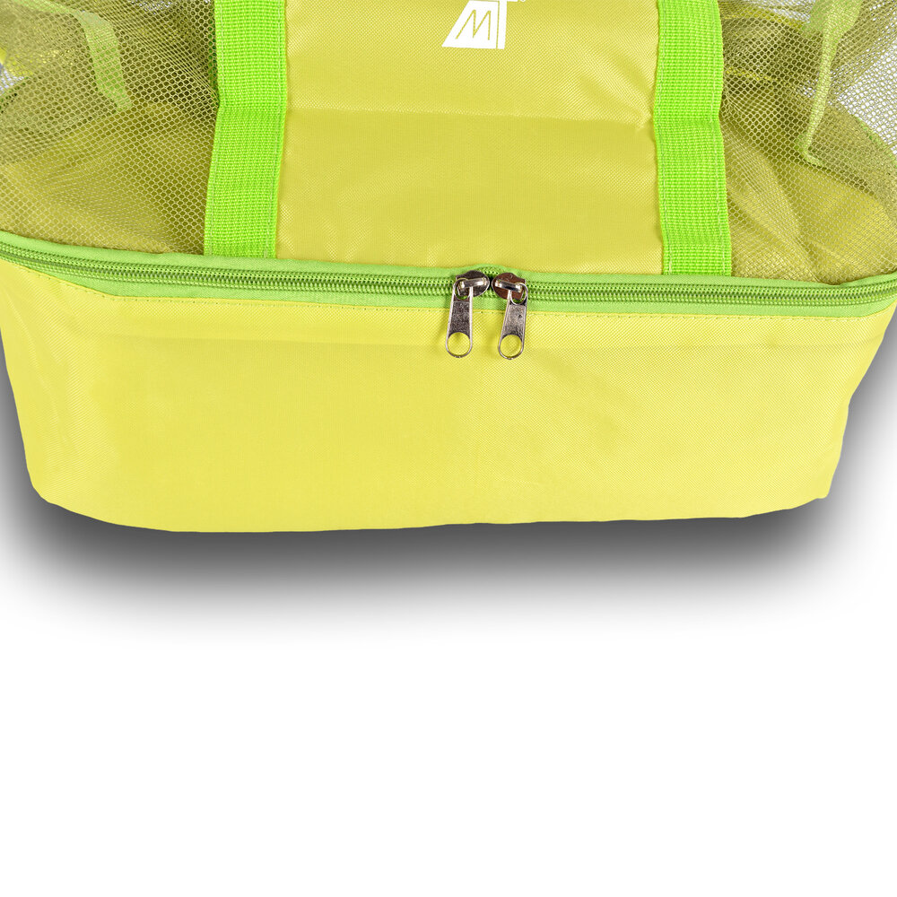 Discountershop Picknick tas | Picknick rugzak | groen | met ritssluiting  | Strandtas | picknickmand |20 liter | Picknickset  | isolatietas | 30 Liter | met handvetten 50cm