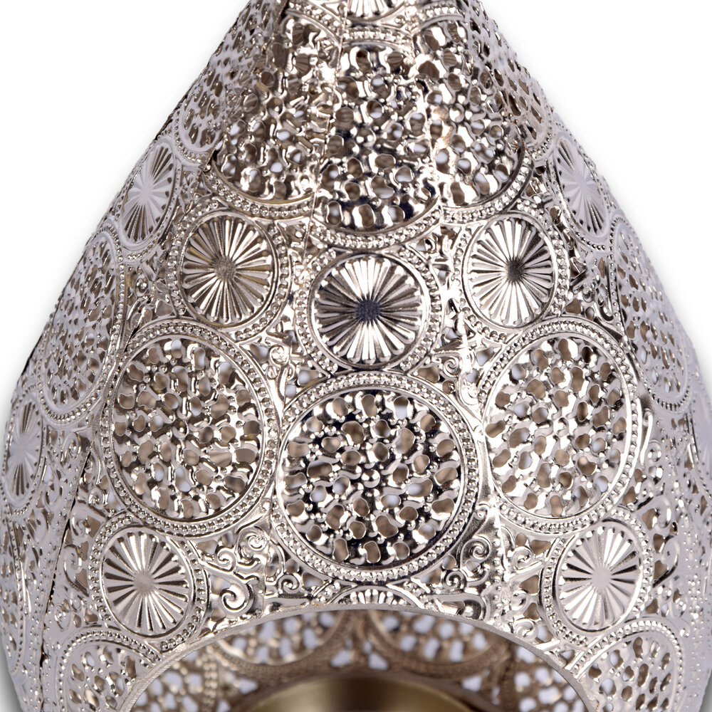 Discountershop Tea light holders | Candle holders | Metals | Candlestick | silvery | Tealight holder | Lantern | 22cm*17.5cm Discountershop Tea light holders | Candle holders | Metals | Candlestick | silvery | Tealight holder | Lantern | 22cm*17.5cm