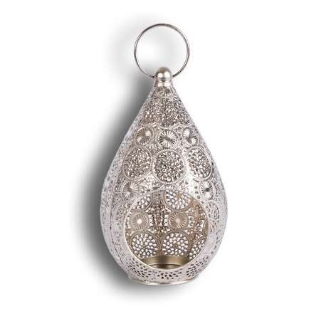 Discountershop Waxinelichthouders | Kaarsenhouders | Metalen | Kandelaar | zilverige | Theelichthouder | Lantaarn | 22cm*17.5cm Discountershop Waxinelichthouders | Kaarsenhouders | Metalen | Kandelaar | zilverige | Theelichthouder | Lantaarn | 22cm*17.5cm