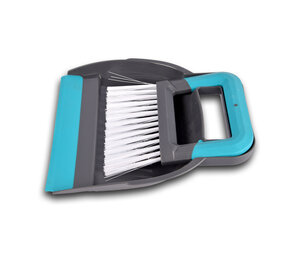 Merkloos Dustpan | Cleaning | Brush | Plastic | Dust sweeper | Gray and Blue | Dust brush | Floor sweeper | 19x21.5cm Merkloos Dustpan | Cleaning | Brush | Plastic | Dust sweeper | Gray and Blue | Dust brush | Floor sweeper | 19x21.5cm