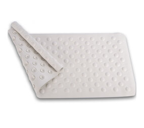 Discountershop Badmat | Antislipmat | Douchemat | Wit | Wasbar | Badkamer Accessoires | Rubber | 37cm*82cm Discountershop Badmat | Antislipmat | Douchemat | Wit | Wasbar | Badkamer Accessoires | Rubber | 37cm*82cm
