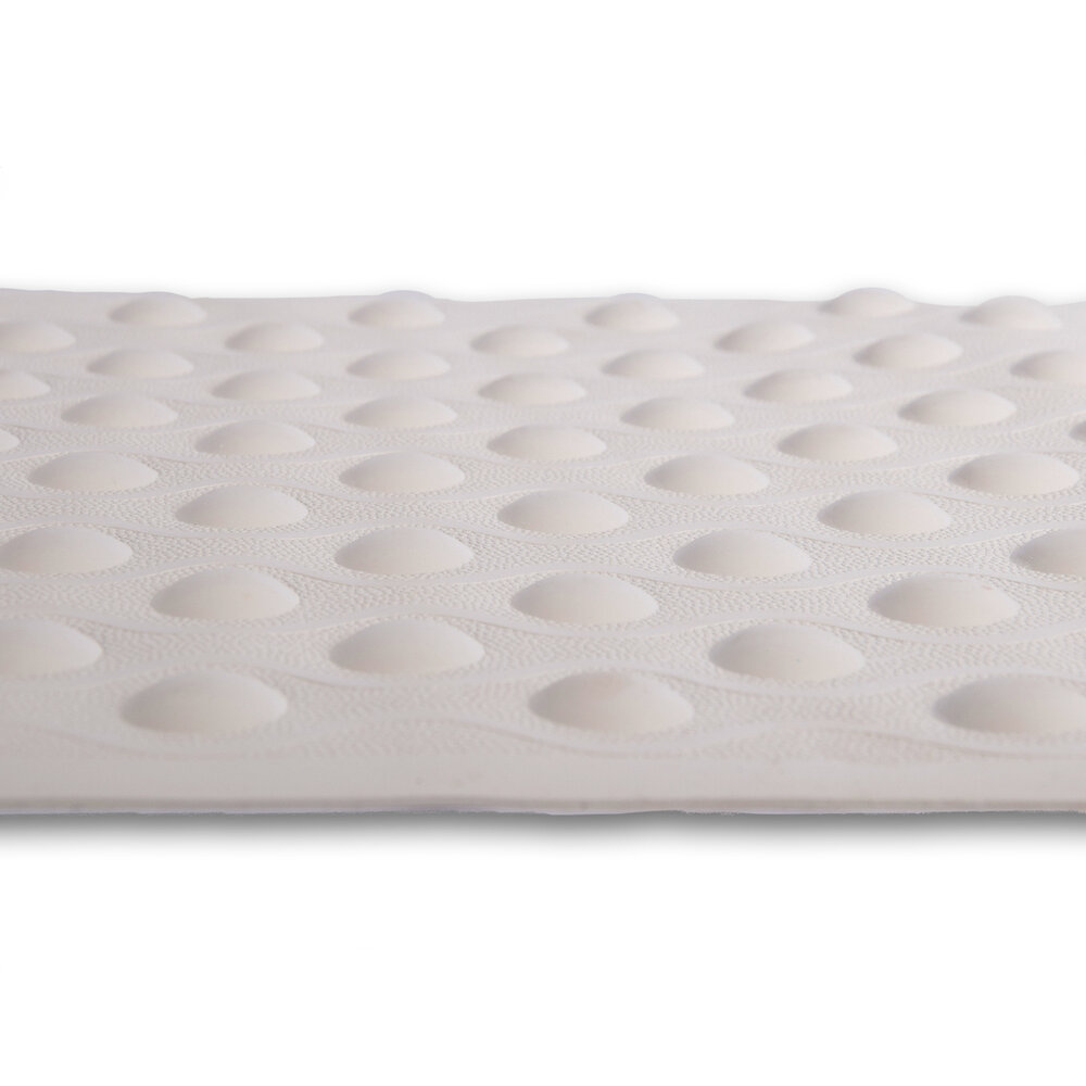 Discountershop Badmat | Antislipmat | Douchemat | Wit | Wasbar | Badkamer Accessoires | Rubber | 37cm*82cm