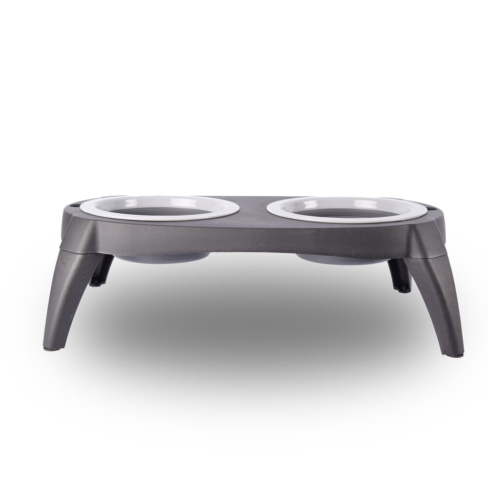 Discountershop Voerbak | voerbakken | zwart & grijs | drinkbakken | kunststof & rubber | Huisdieren voerbakken | 22cm*13cm*40cm Discountershop Voerbak | voerbakken | zwart & grijs | drinkbakken | kunststof & rubber | Huisdieren voerbakken | 22cm*13cm*40cm