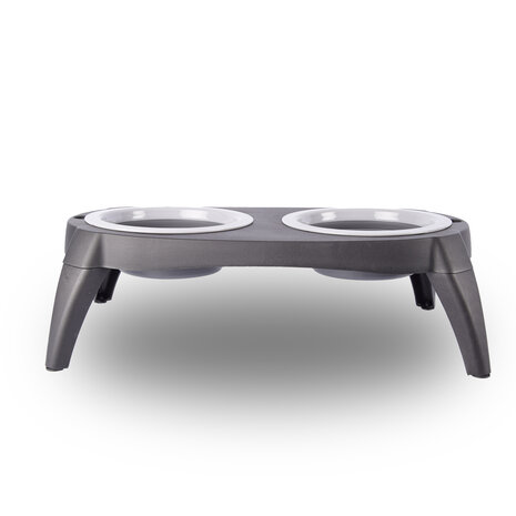 Discountershop Food trough | feeders | black & gray | drinking troughs | plastic & rubber | Pet food bowls | 22cm*13cm*40cm Discountershop Food trough | feeders | black & gray | drinking troughs | plastic & rubber | Pet food bowls | 22cm*13cm*40cm