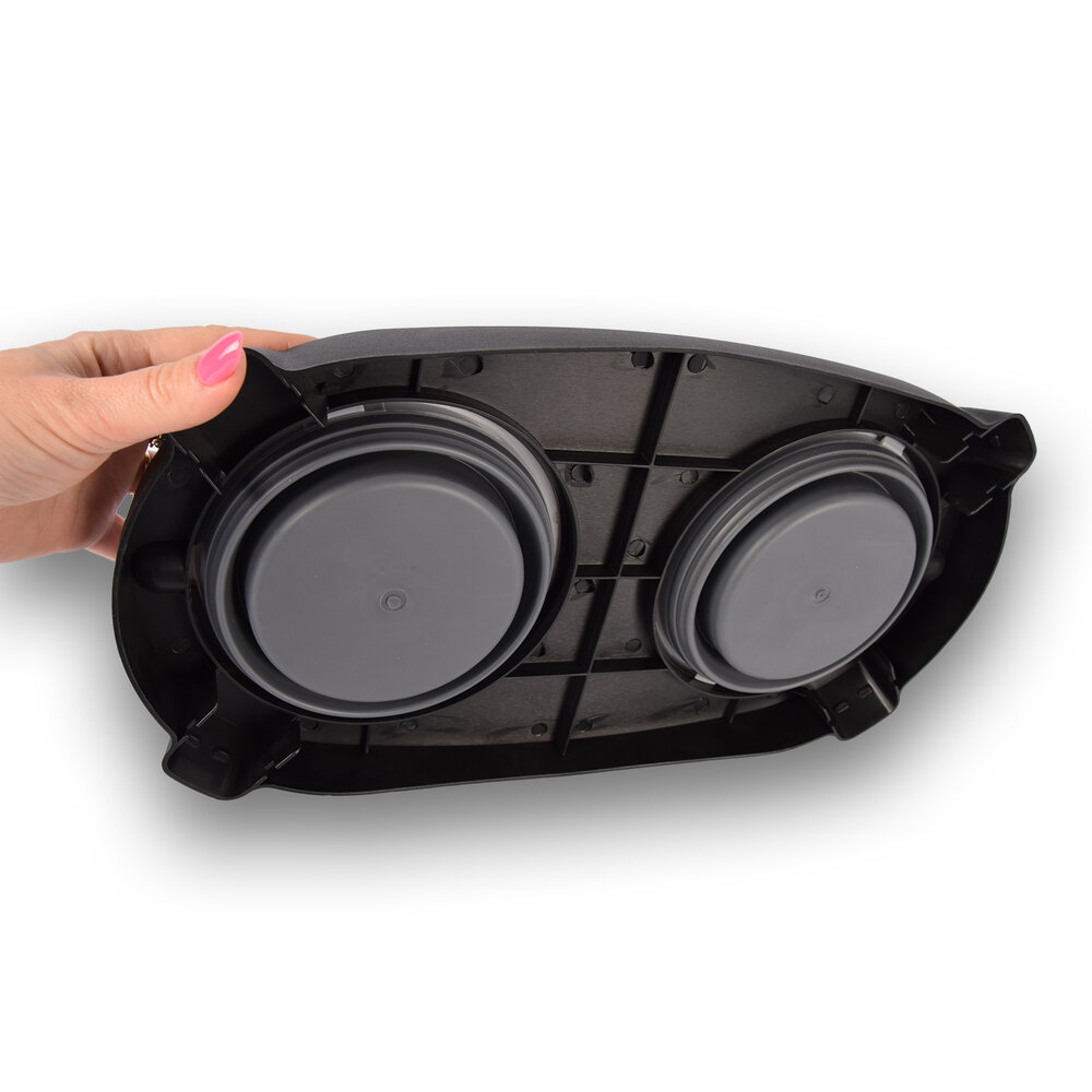 Discountershop Voerbak | voerbakken | zwart & grijs | drinkbakken | kunststof & rubber | Huisdieren voerbakken | 22cm*13cm*40cm Discountershop Voerbak | voerbakken | zwart & grijs | drinkbakken | kunststof & rubber | Huisdieren voerbakken | 22cm*13cm*40cm