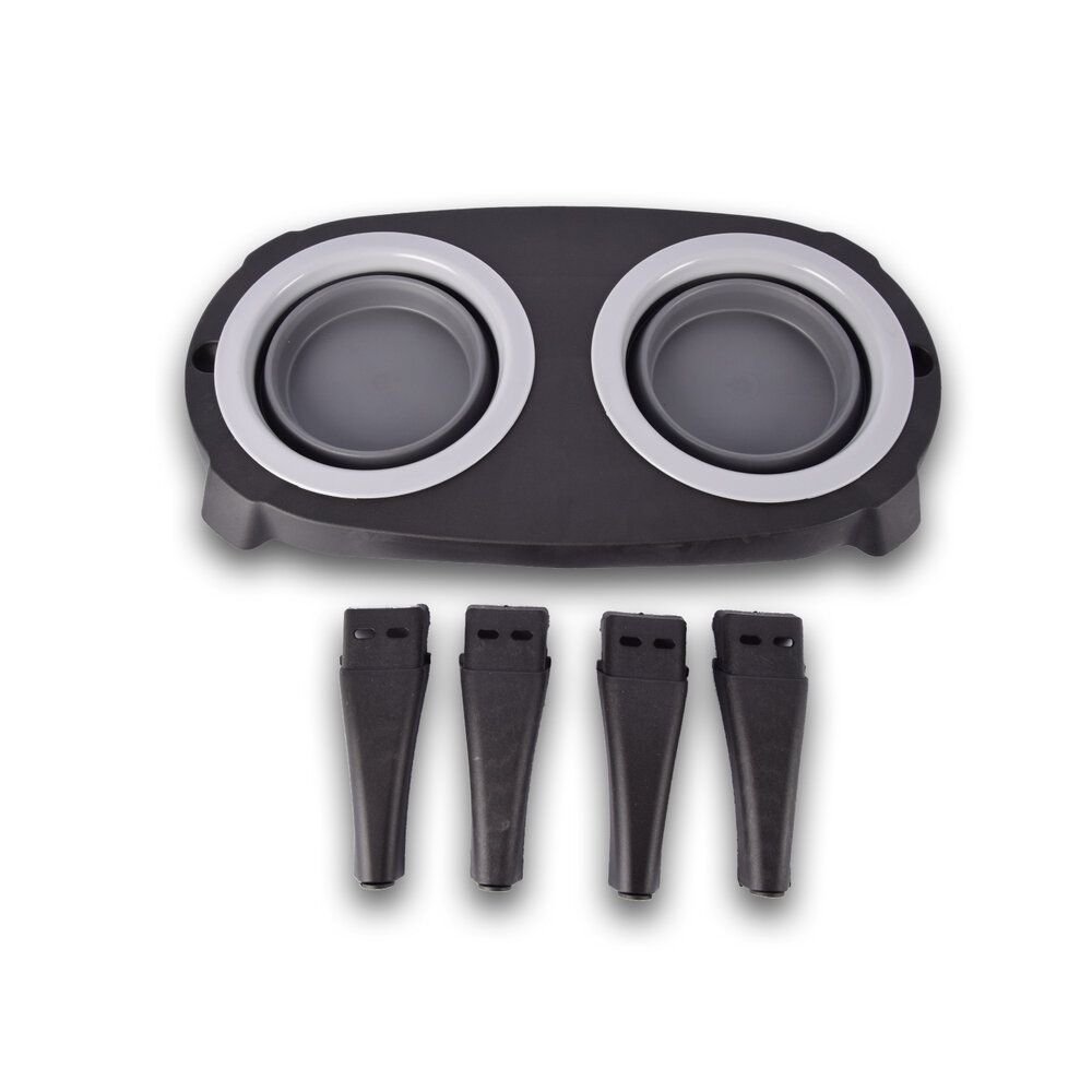 Discountershop Voerbak | voerbakken | zwart & grijs | drinkbakken | kunststof & rubber | Huisdieren voerbakken | 22cm*13cm*40cm Discountershop Voerbak | voerbakken | zwart & grijs | drinkbakken | kunststof & rubber | Huisdieren voerbakken | 22cm*13cm*40cm