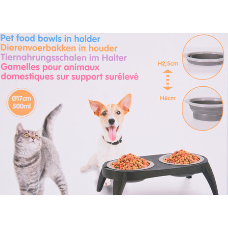 Discountershop Voerbak | voerbakken | zwart & grijs | drinkbakken | kunststof & rubber | Huisdieren voerbakken | 22cm*13cm*40cm Discountershop Voerbak | voerbakken | zwart & grijs | drinkbakken | kunststof & rubber | Huisdieren voerbakken | 22cm*13cm*40cm