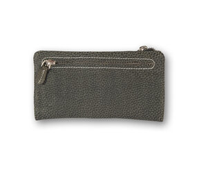 4 East Leather wallet | Dark Gray | Wallet Women | With zipper | 10cm*18.5cm*3cm 4 East Leather wallet | Dark Gray | Wallet Women | With zipper | 10cm*18.5cm*3cm