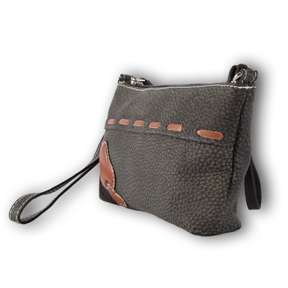 4 East Wallet Women | Leather wallet | Gray & Brown | 13cm*21cm*4cm | Genuine Leather 4 East Wallet Women | Leather wallet | Gray & Brown | 13cm*21cm*4cm | Genuine Leather