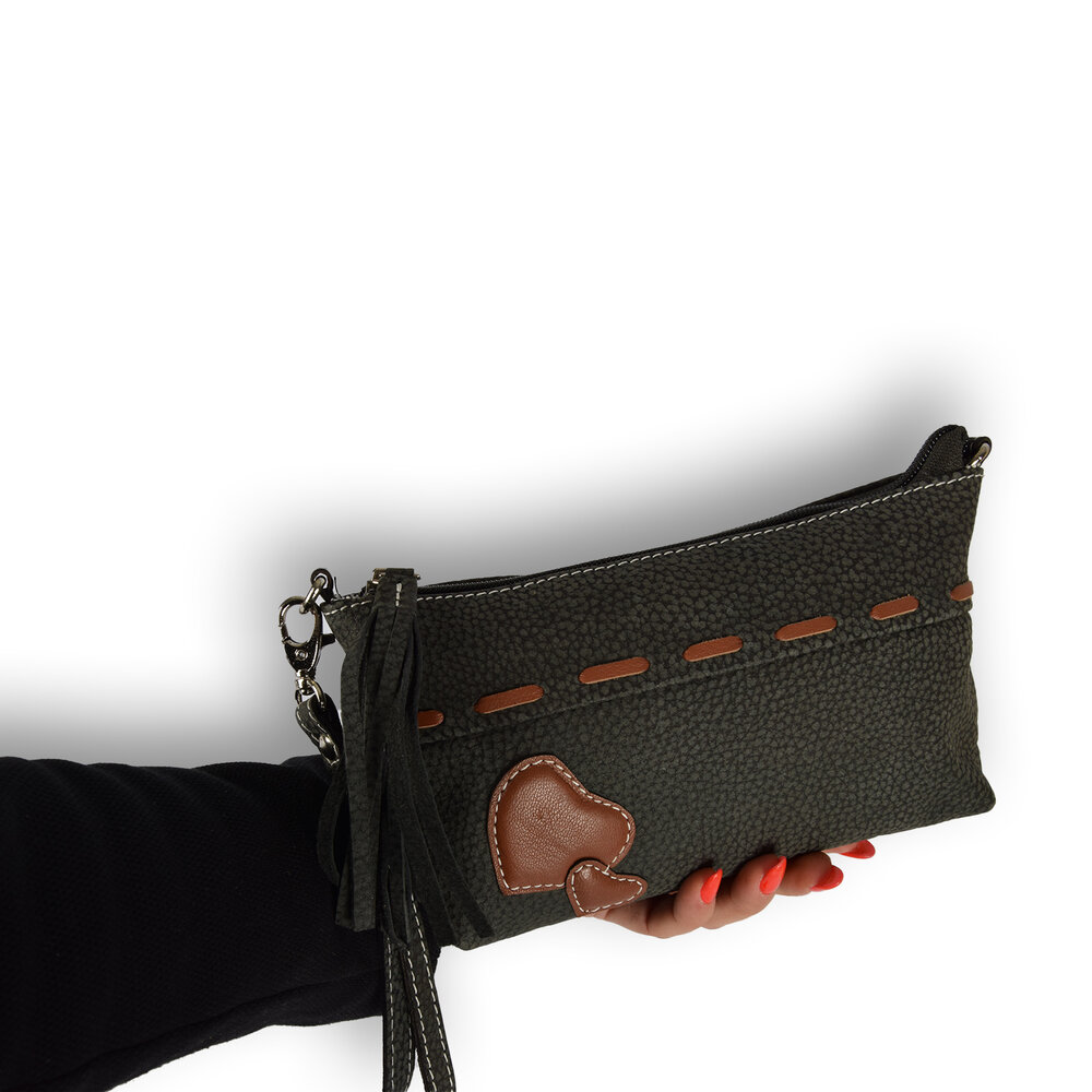 4 East Wallet Women | Leather wallet | Gray & Brown | 13cm*21cm*4cm | Genuine Leather 4 East Wallet Women | Leather wallet | Gray & Brown | 13cm*21cm*4cm | Genuine Leather